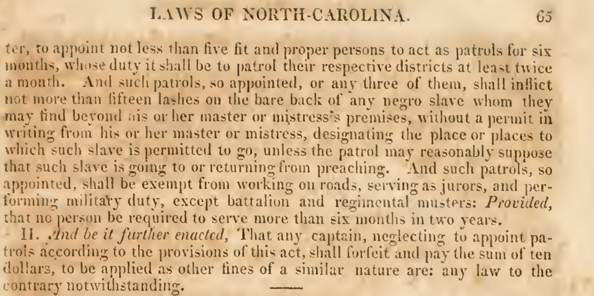 North Carolina laws