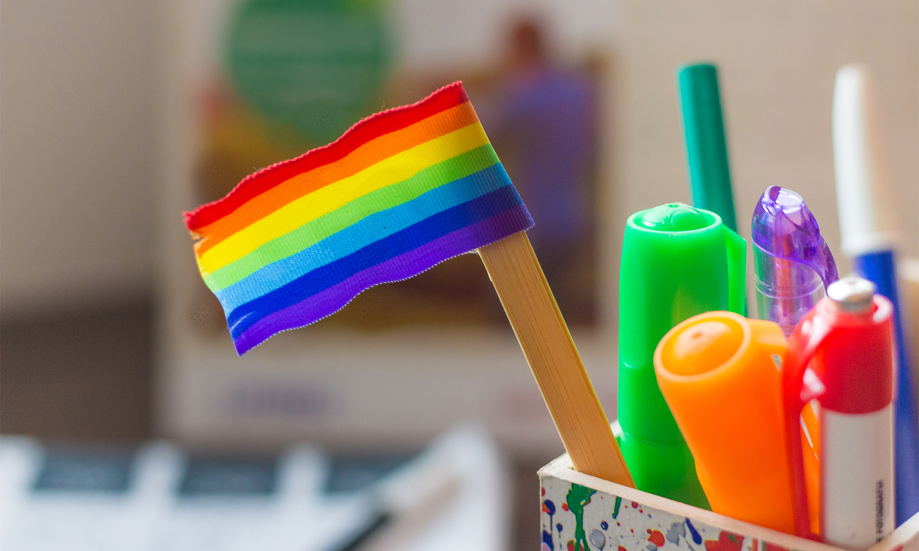 Sexual Orientation, LGBTQ, Flag, School Supplies