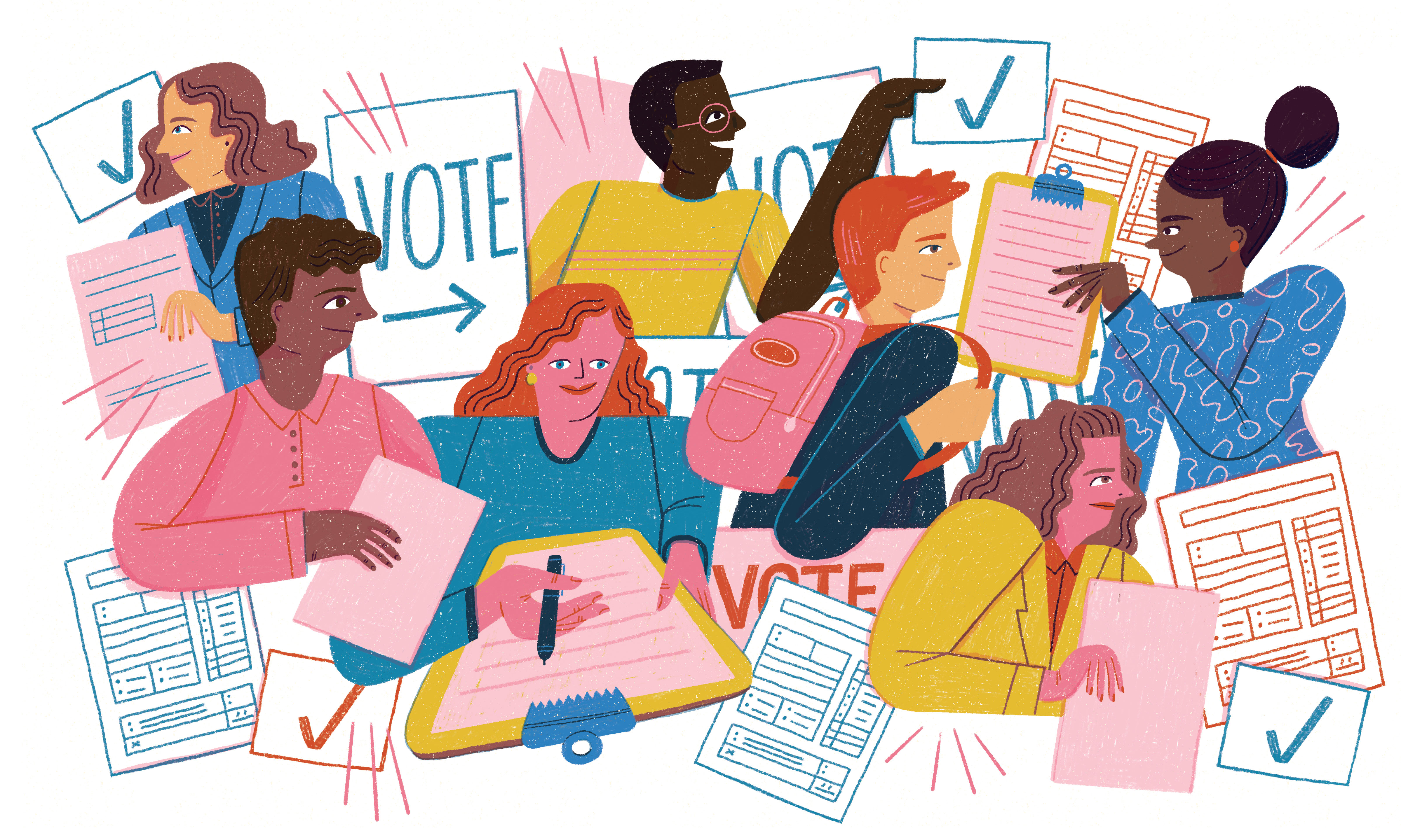 Future Voters Project, Register, Illustration, Mary Kate McDevitt