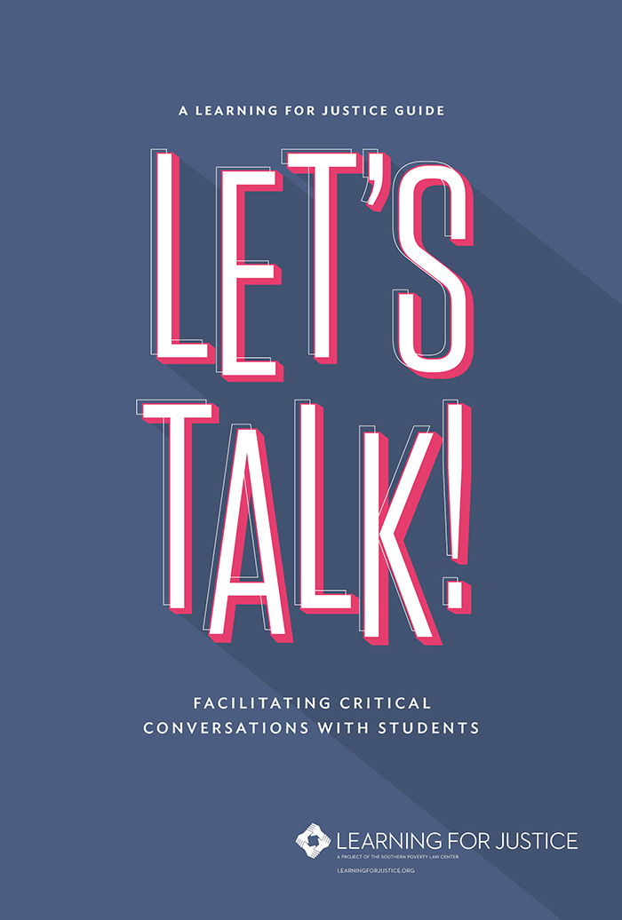 Let's Talk Guide, Facilitating Critical Conversations with Students, July 2022 Cover