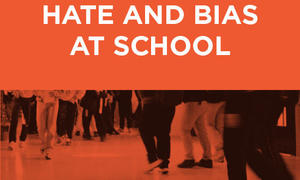 Responding to Hate and Bias Cover Image, students walking in hallway