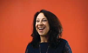 Maria Hinojosa laughing