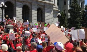 Colorado Teacher Walkout | Photo by Hayley Breden