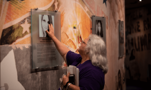 Susan Bro at her daughter's memorial