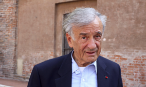 The author and Nobel Peace Prize winner Elie Wiesel