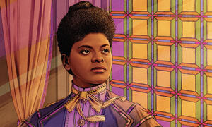 Illustration of Ida B. Wells.