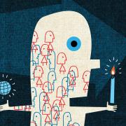 An illustration that depicts Marianna Williamson's quote "In every community, there is work to be done. ... In every heart, there is power to do it."