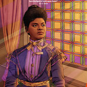 Illustration of Ida B. Wells.