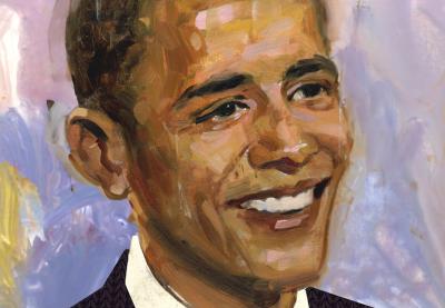 Barack Obama profile illustration