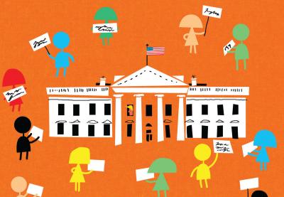 Students Speak White House Illustration by James Yang