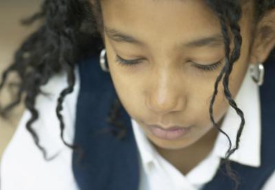 girl in school uniform