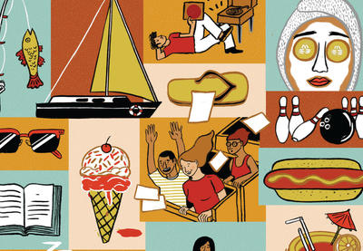Summer Activities Illustration by Vidhya Nagarajan | Summer Self Care