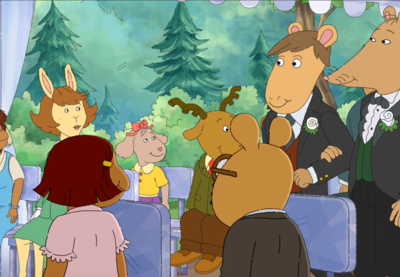 Mr. Ratburn, of the cartoon 'Arthur,' marries Patrick in a scene from the show.