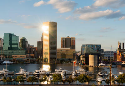 Baltimore, Maryland, skyline.