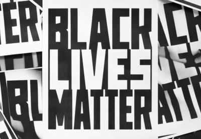 Black Lives Matter poster.