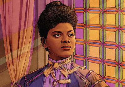 Illustration of Ida B. Wells.