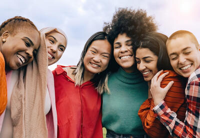 A group of multi-racial women