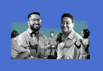 Collage of multiracial adults and children