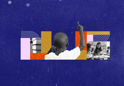 collage image of students