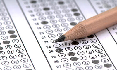 scantron with pencil