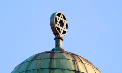 synagogue dome roof with star of david on top