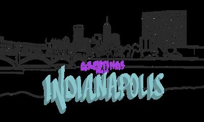 Illustrated skyline of Indianapolis, Indiana