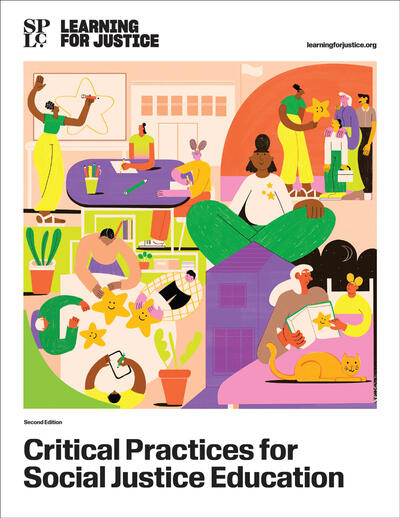 Illustrated cover of "Critical Practices for Social Justice Education".