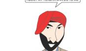 Cartoon features the cartoonist, Vishavjit Singh, with a caption that reads, "My fellow Americans, fear not what my turban can do to you. Fear what your ignorance about my turban can do to me."
