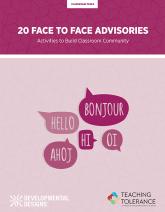 20 Face to Face Advisories Cover