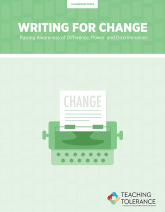 Writing for Change Publication v2 Cover | Teaching Tolerance