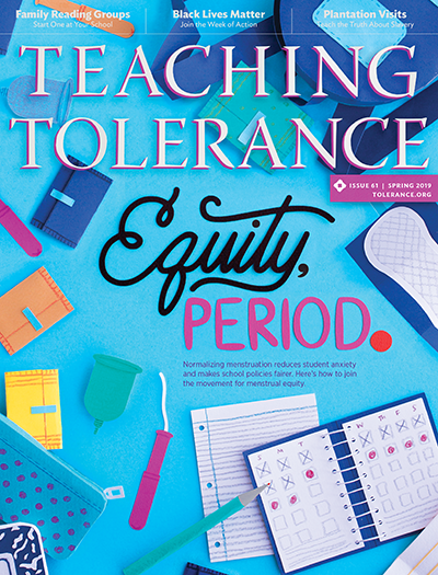 Cover of Teaching Tolerance Magazine, Spring 2019 Edition.