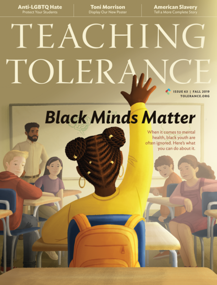 Cover of the Fall 2019 issue of Teaching Tolerance magazine.