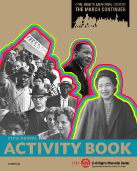 Civil Rights Activity Book Cover, civil rights photo collage