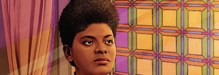 Illustration of Ida B. Wells.