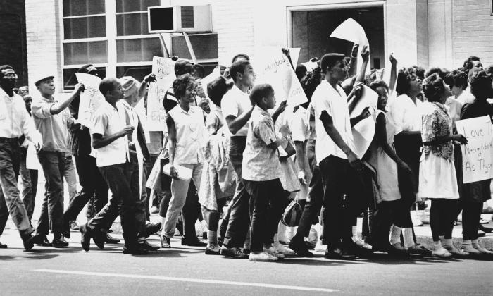 The children's march through Birmingham, Ala.