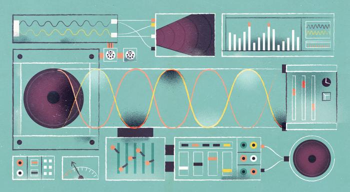 Teaching Tolerance illustration machine to scientific mesure music