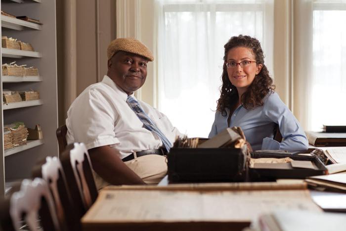 Emily Brush and Rudy Smith, a photojournalist and member of MIHV project