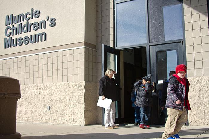 Students on field trips to the Muncie Children’s Museum in Muncie, Indiana