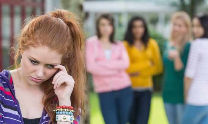 Schoolyard bullying, high school