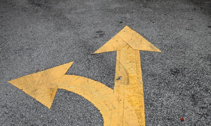 Arrows on street