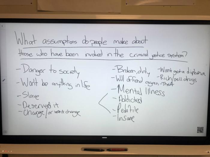 Criminal justice system assumptions