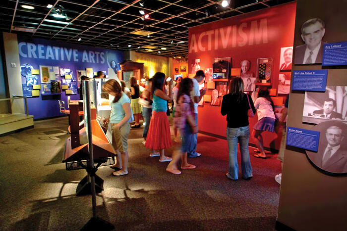 Students attending the Arab American National Museum.