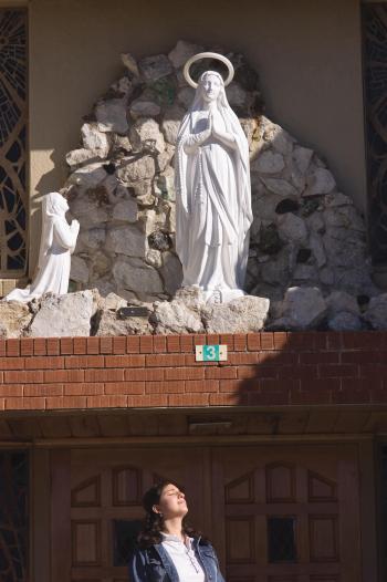 Estefania Rivas, Outside the Lourdes chapel