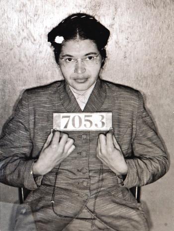 Rosa Parks police arrest photo on December 1, 1955