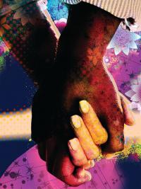 Teaching Tolerance illustration of interracial students holding hands