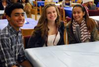 High School Students enjoying dinner party