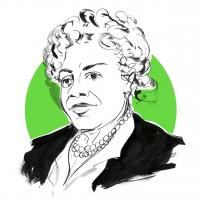 Teaching Tolerance illustration of Mary McLeod Bethune