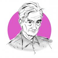 Teaching Tolerance illustration of Howard Zinn